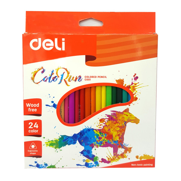 Bút chì 24 màu C00120 (Deli)